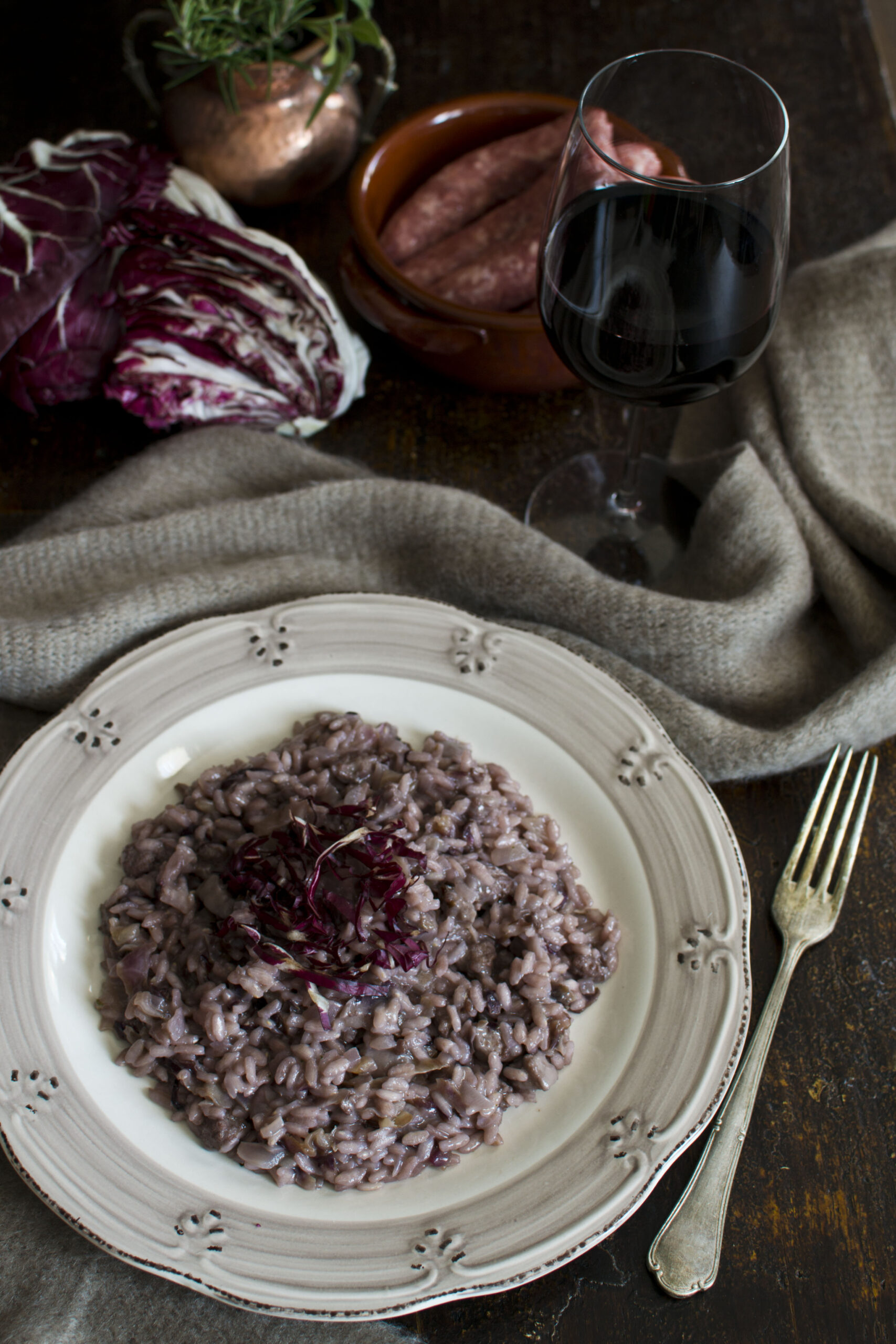 RISOTTO CON RADICCHIO E SALSICCIA AL VINO ROSSO - Dolci ...