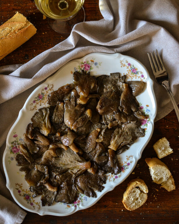 FUNGHI PLEUROTUS ARROSTITI AL FORNO